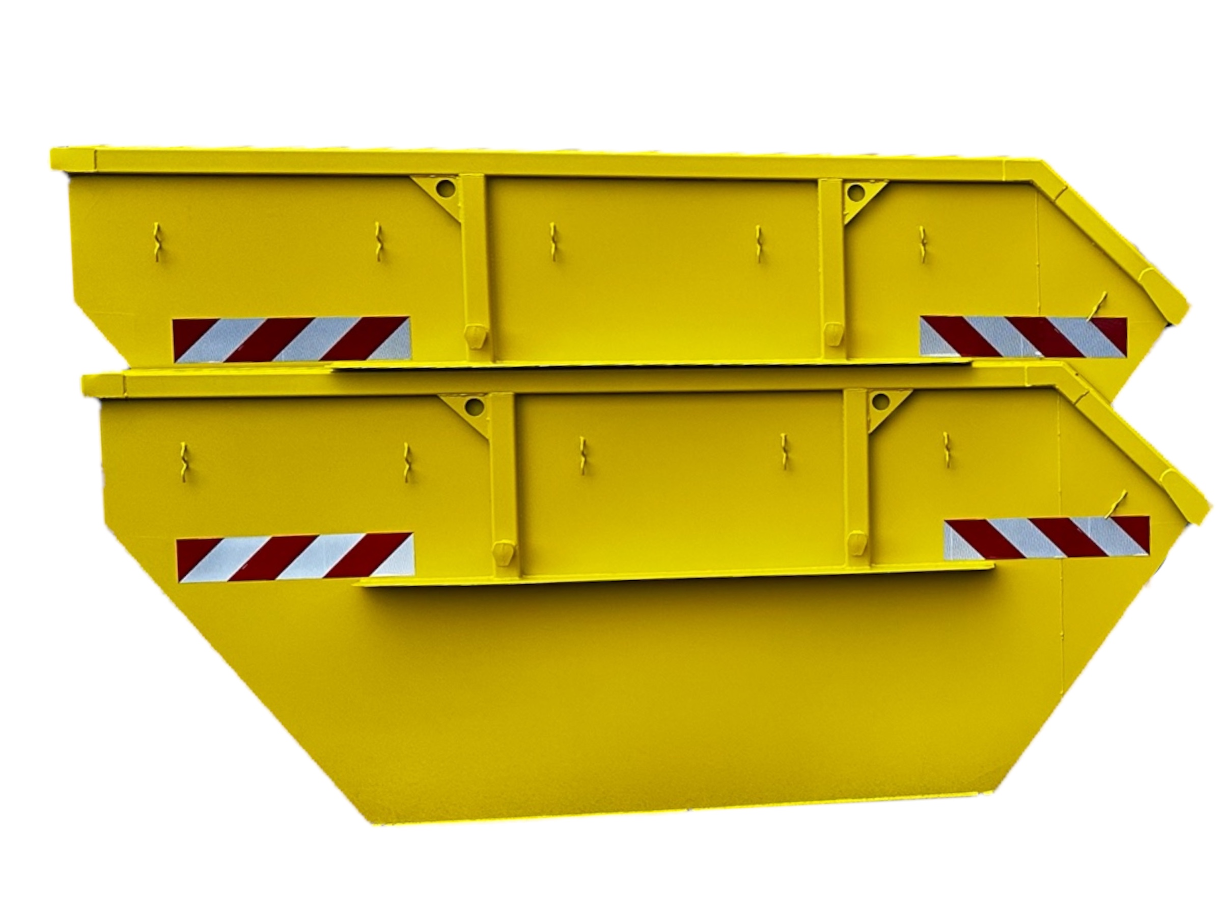 Offen Stahlcontainer für Transport und Entsorgung. Robuste Konstruktion, verschiedene Größen und RAL-Farben individuell wählbar.